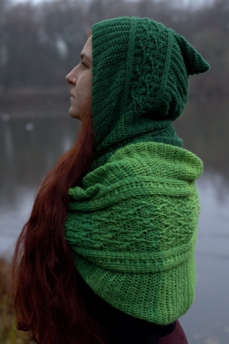 Komin na szydełko Szyszymora autorstwa Forest of Needles