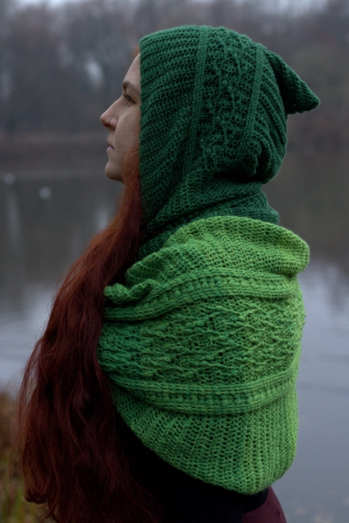 Komin na szydełko Szyszymora autorstwa Forest of Needles