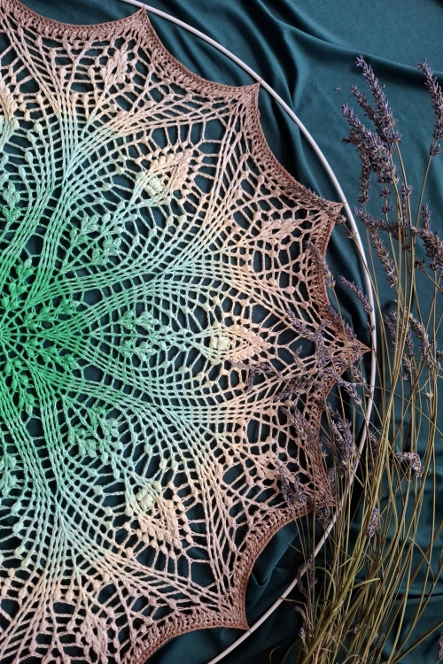 Mandala na szydełko Kupalna autorstwa Forest of Needles