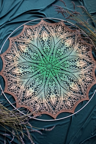 Mandala na szydełko Kupalna autorstwa Forest of Needles