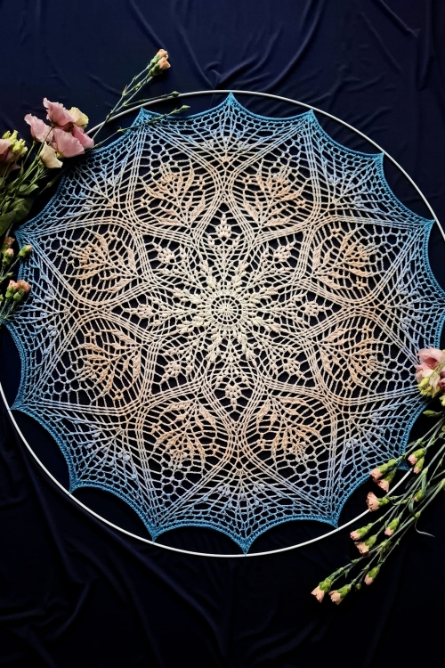 Mandala na szydełko Roślinna od Forest of Needles